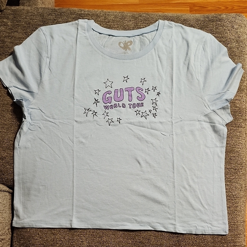 Light Blue Graphic Tee - Short Sleeve